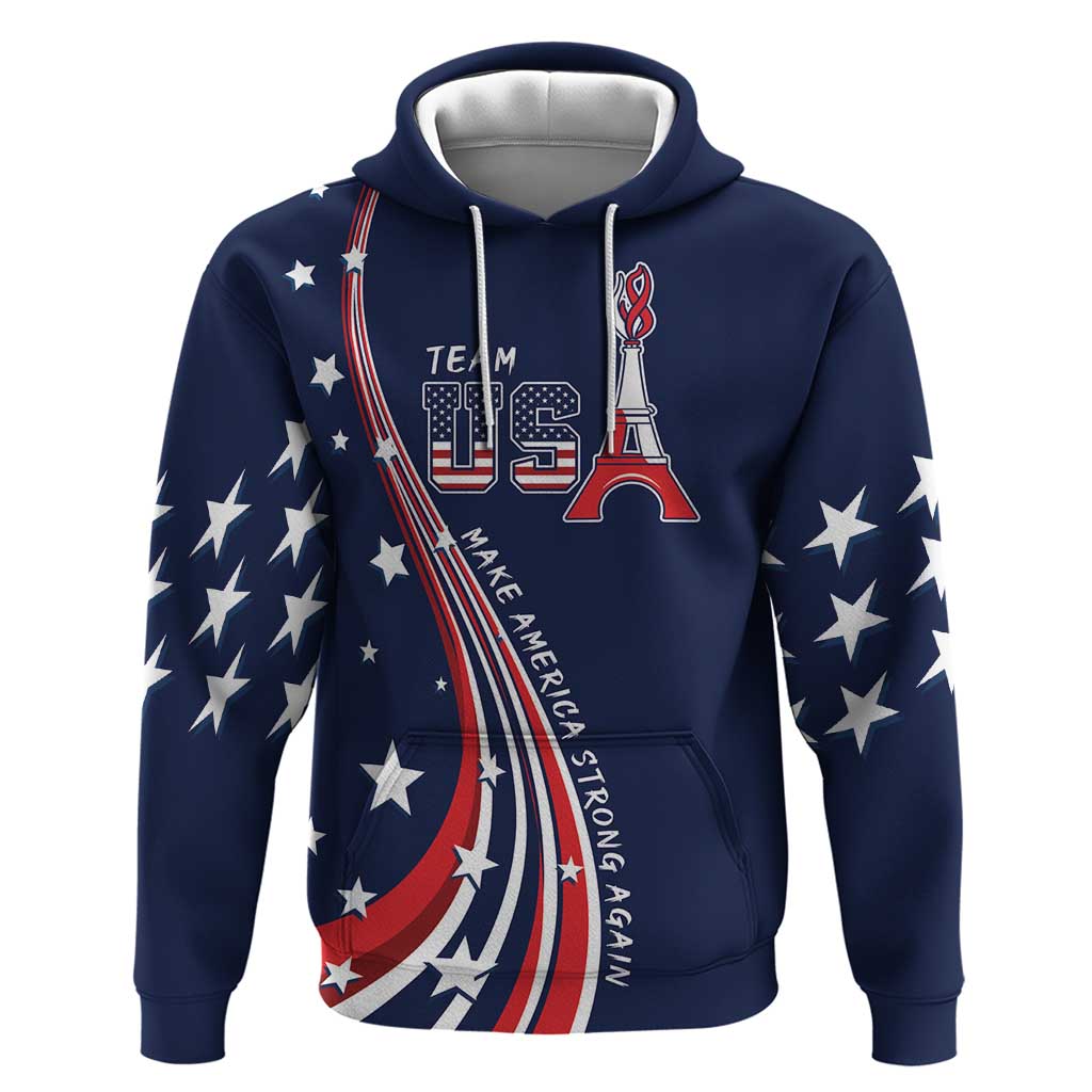 Personalized USA One For All Hoodie Go Paris 2024 LT9
