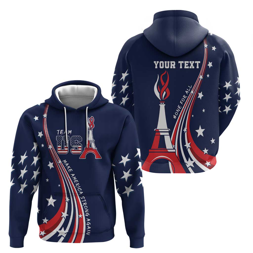 Personalized USA One For All Hoodie Go Paris 2024 LT9