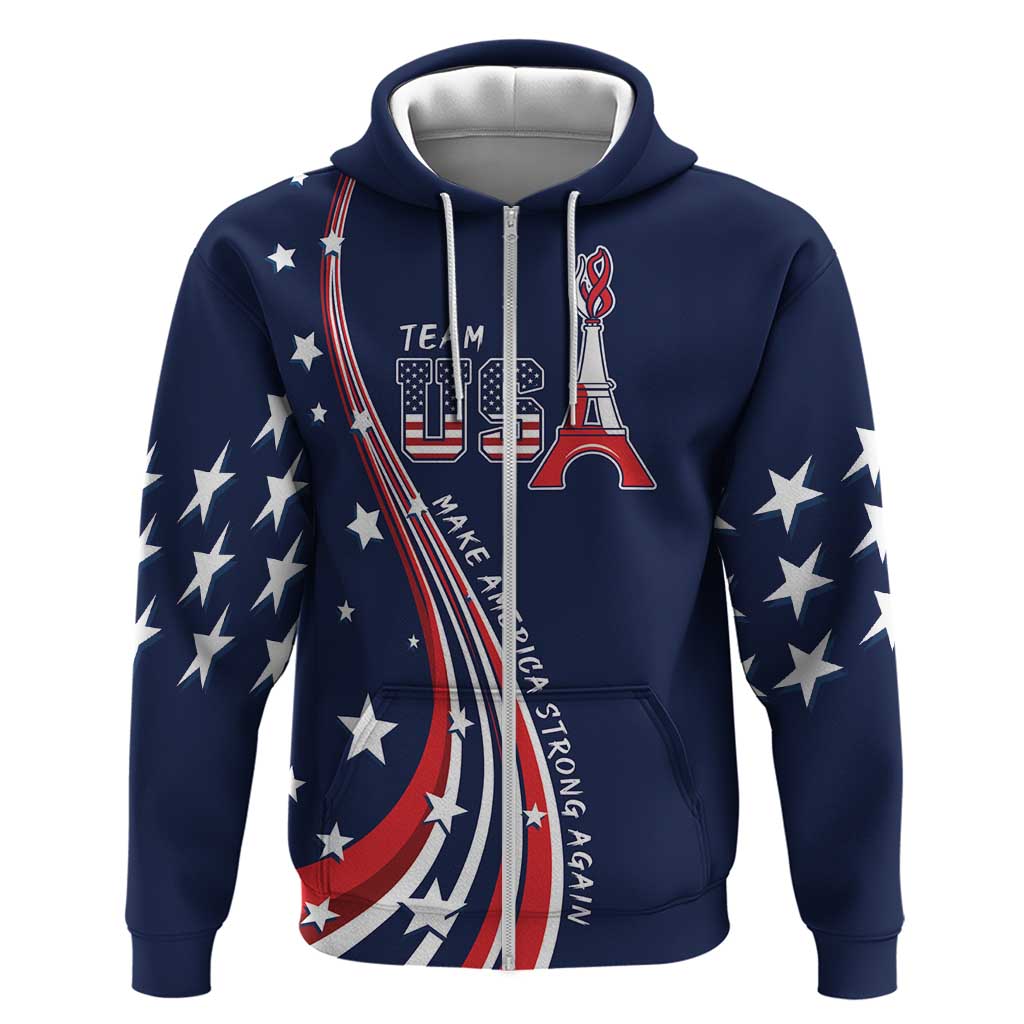 Personalized USA One For All Hoodie Go Paris 2024 LT9