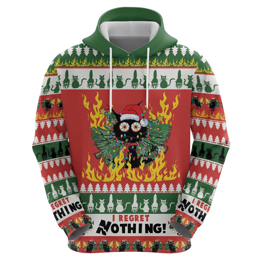 Merry Cat-Mas Hoodie Christmas It's Fine I'm Fine Everything is Fine LT9
