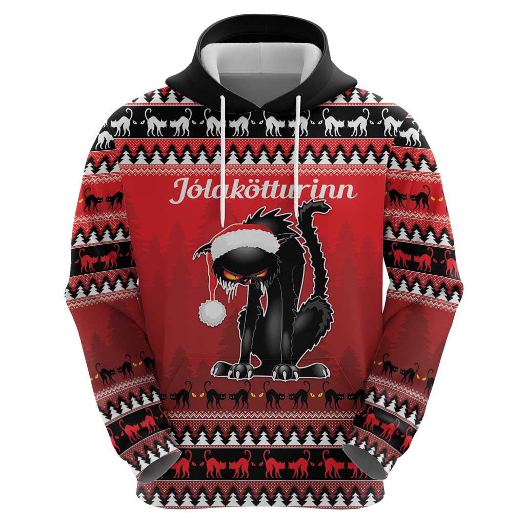 Jolakotturinn Iceland Hoodie Yule Cat Merry Christmas LT9