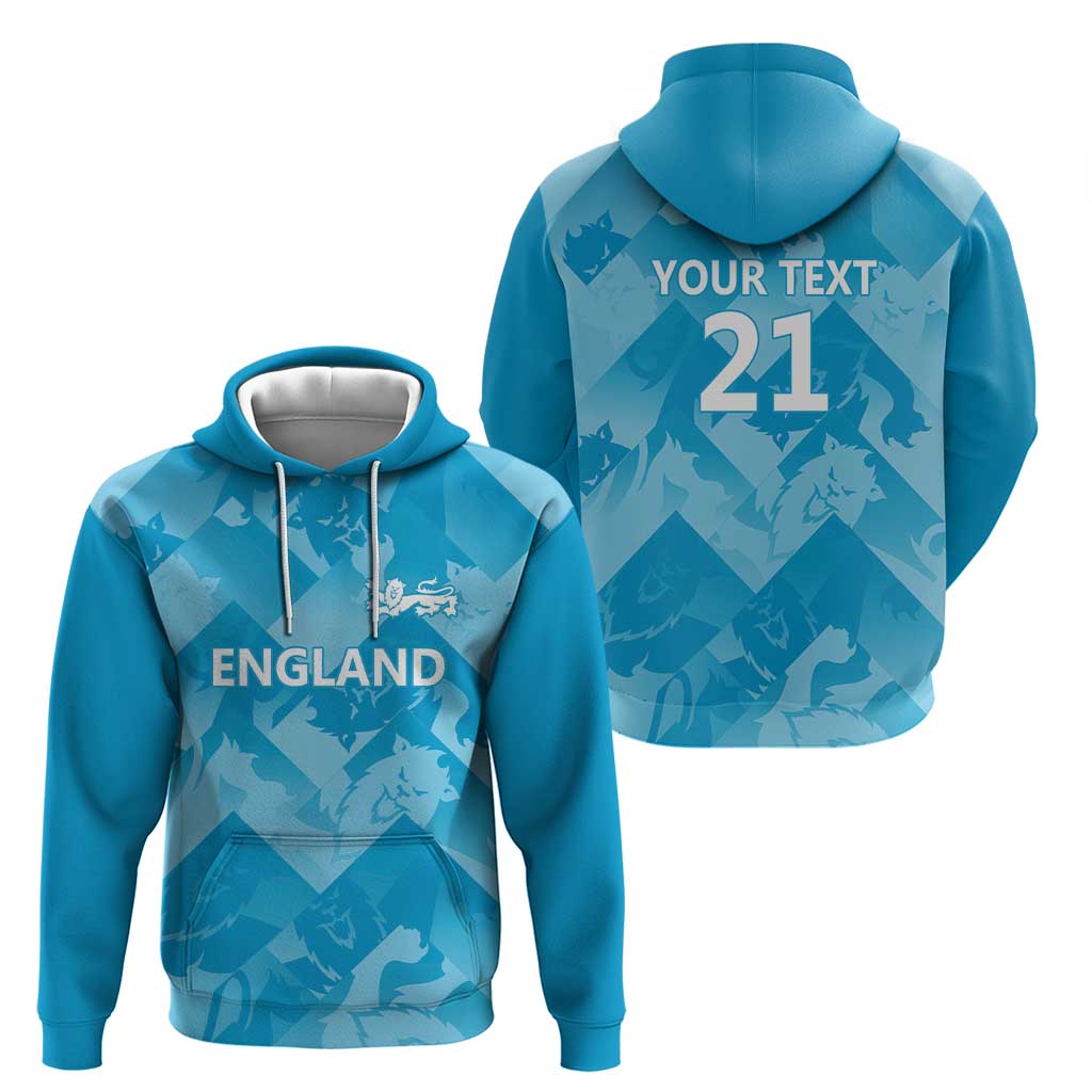 England Cricket Custom Hoodie Three Lions Inspiration LT9