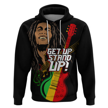 Legend Bob Get Up Stand Up Hoodie Reggae Multicolored LT9