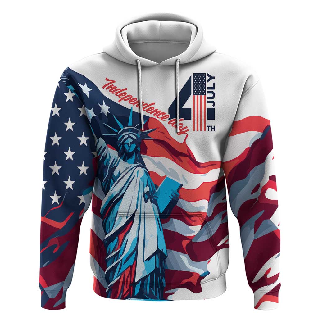 Personalized United States Independence Day Hoodie Statue of Liberty Happy 4th Of July LT9