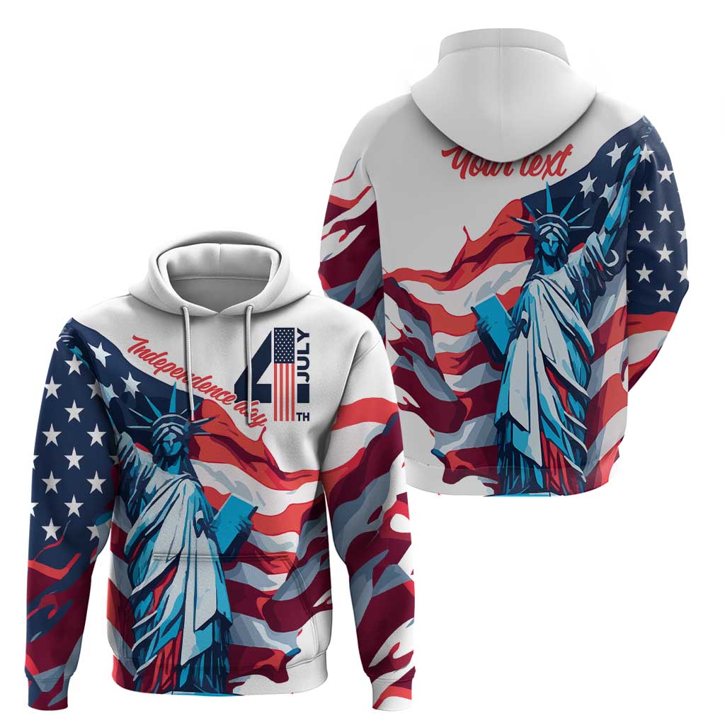 Personalized United States Independence Day Hoodie Statue of Liberty Happy 4th Of July LT9