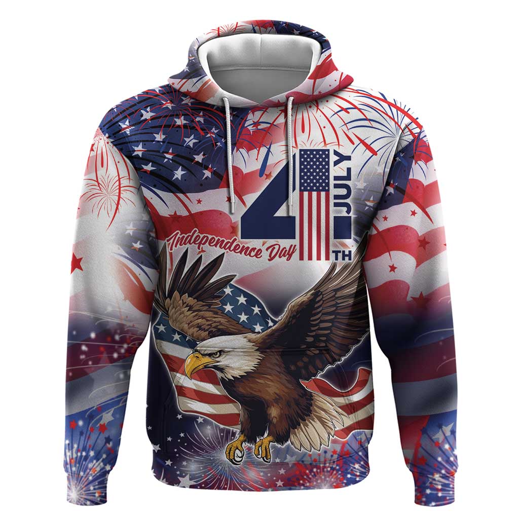 Personalized American Eagles 4th of July Hoodie USA Independence Day LT9