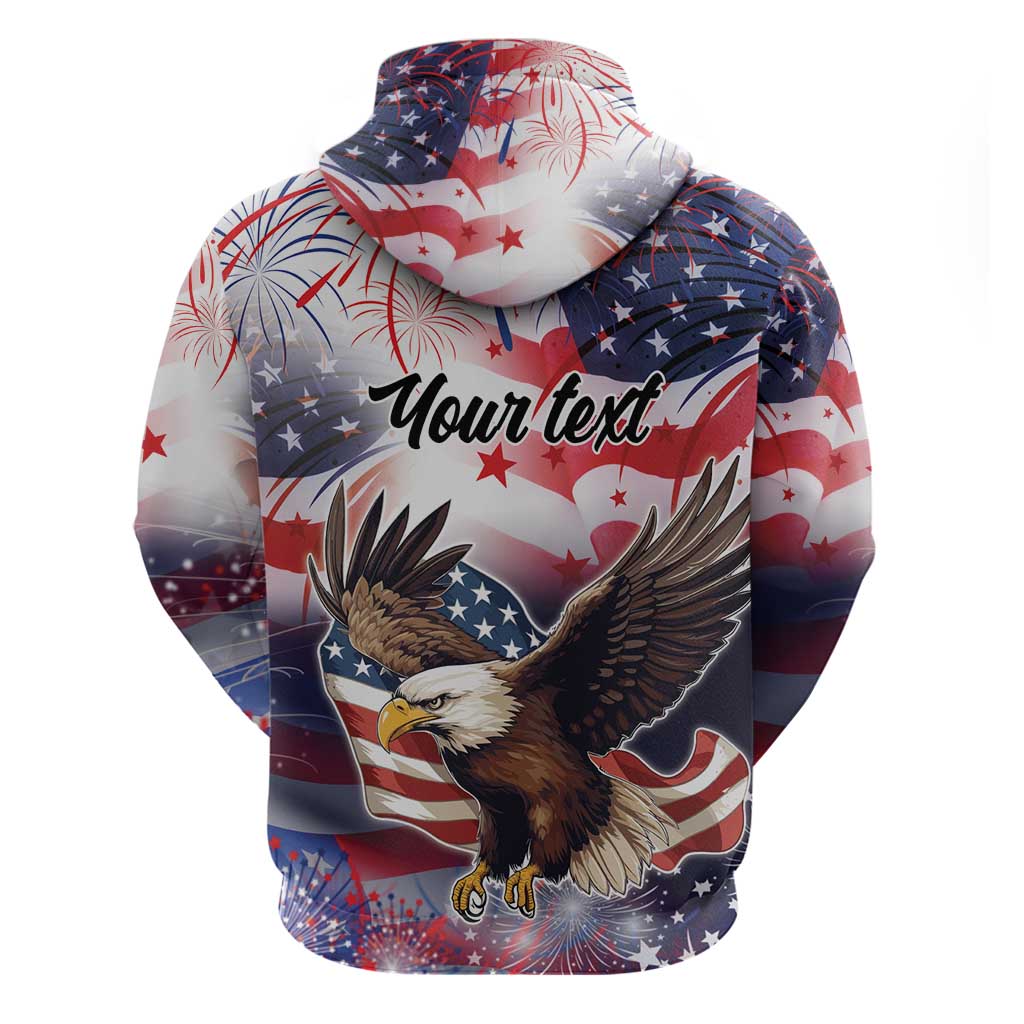 Personalized American Eagles 4th of July Hoodie USA Independence Day LT9