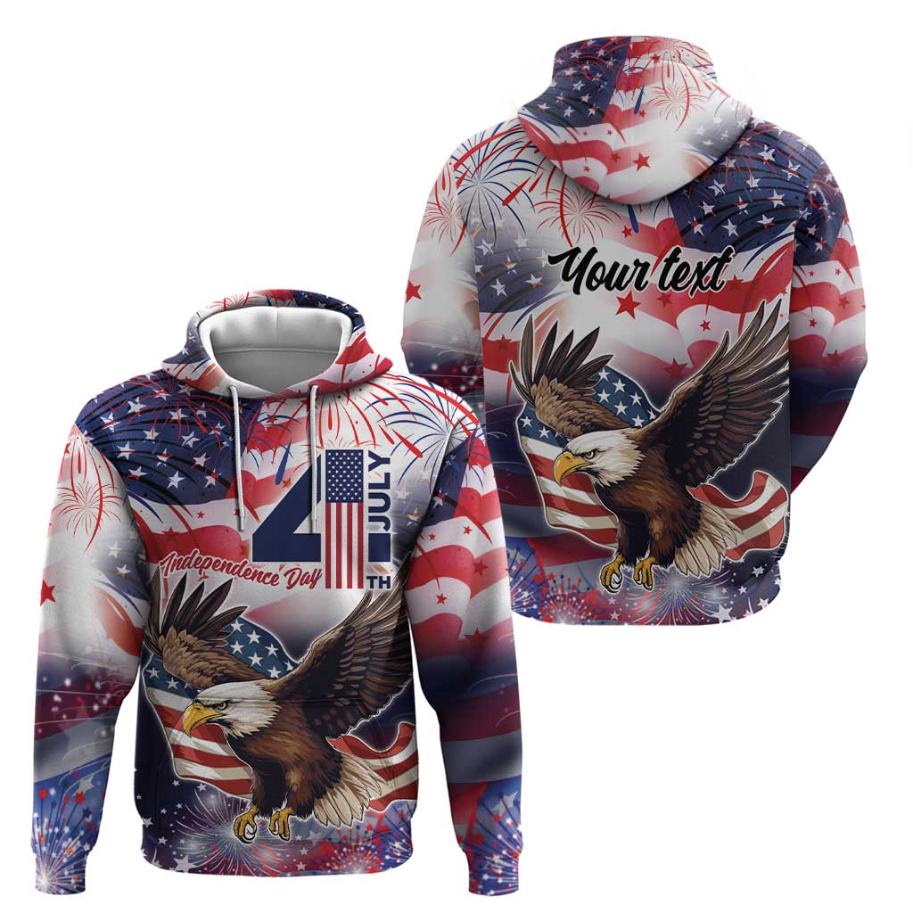 Personalized American Eagles 4th of July Hoodie USA Independence Day LT9