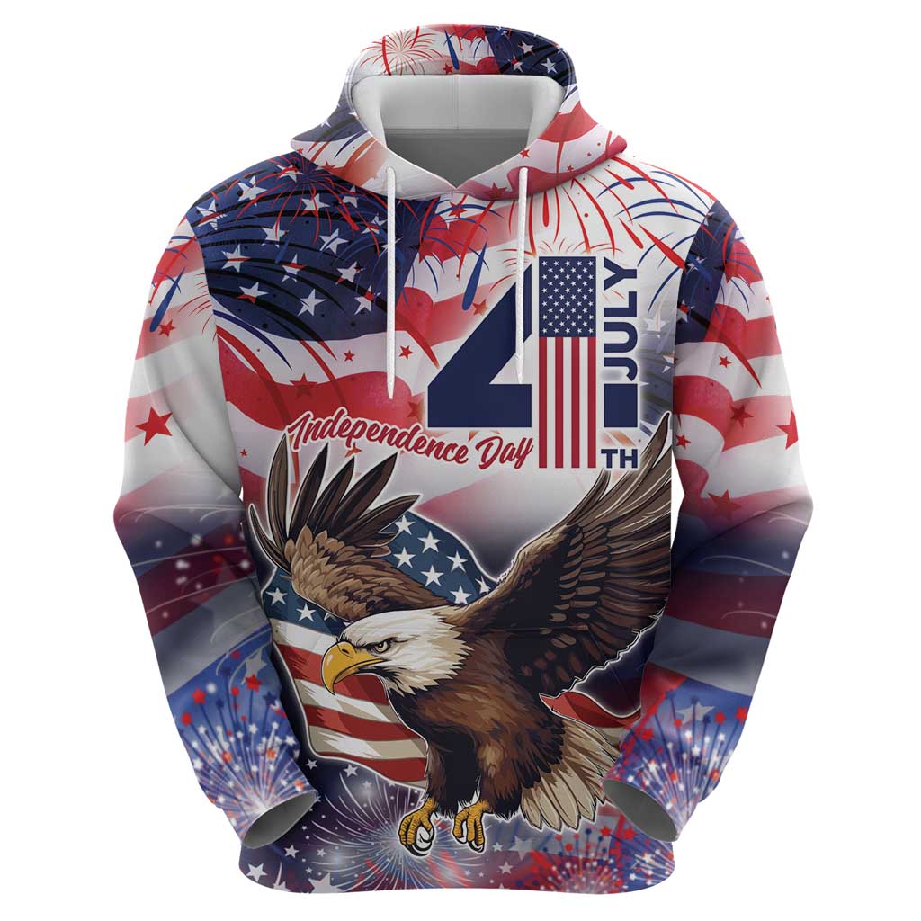 Personalized American Eagles 4th of July Hoodie USA Independence Day LT9