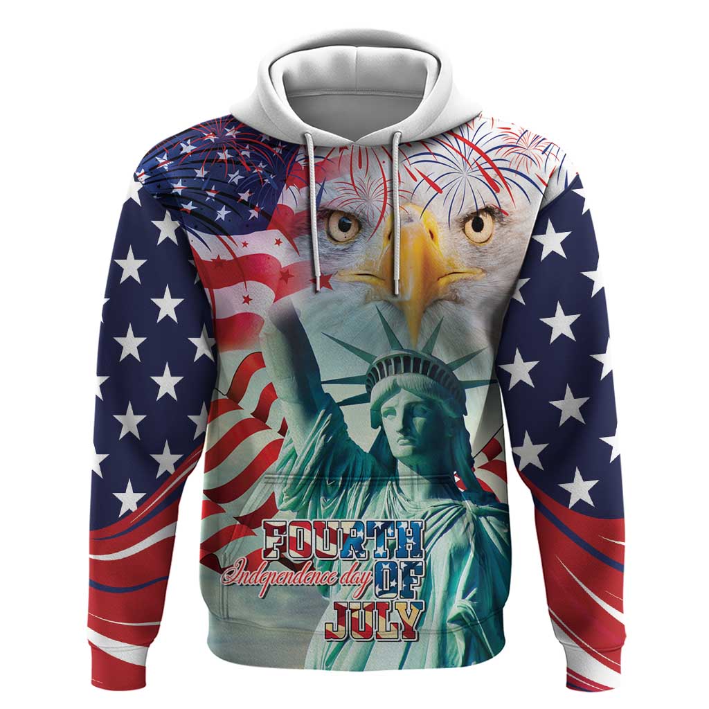 Personalized 4th of July USA Statue of Liberty Hoodie Happy Independence Day LT9