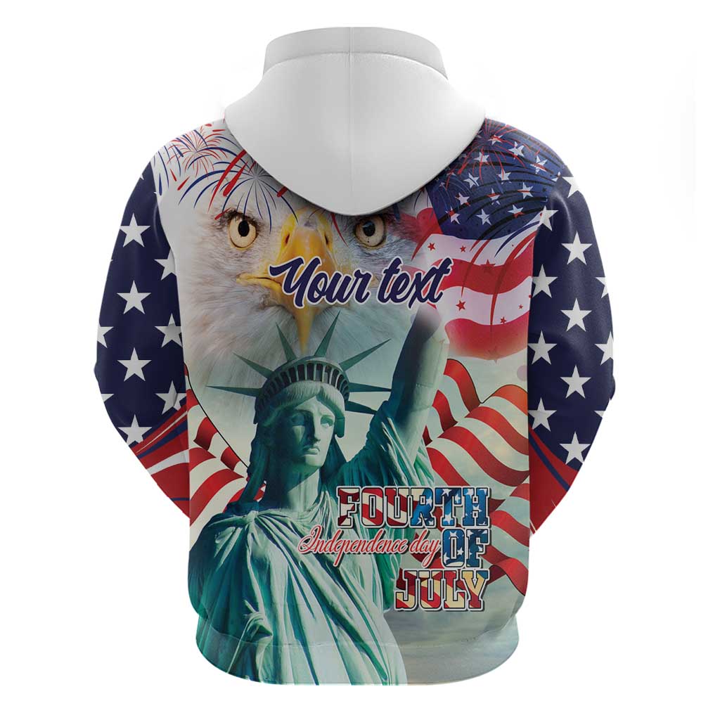 Personalized 4th of July USA Statue of Liberty Hoodie Happy Independence Day LT9