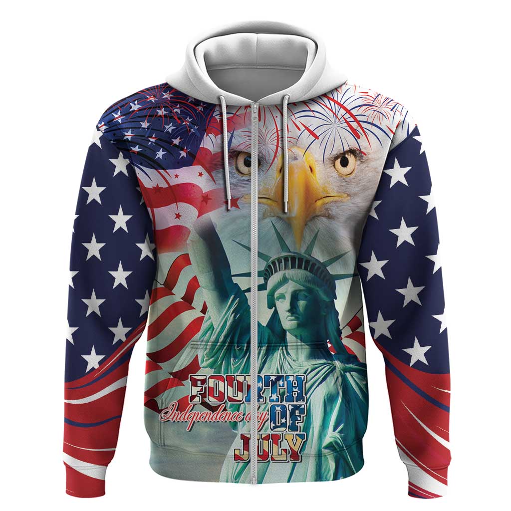 Personalized 4th of July USA Statue of Liberty Hoodie Happy Independence Day LT9