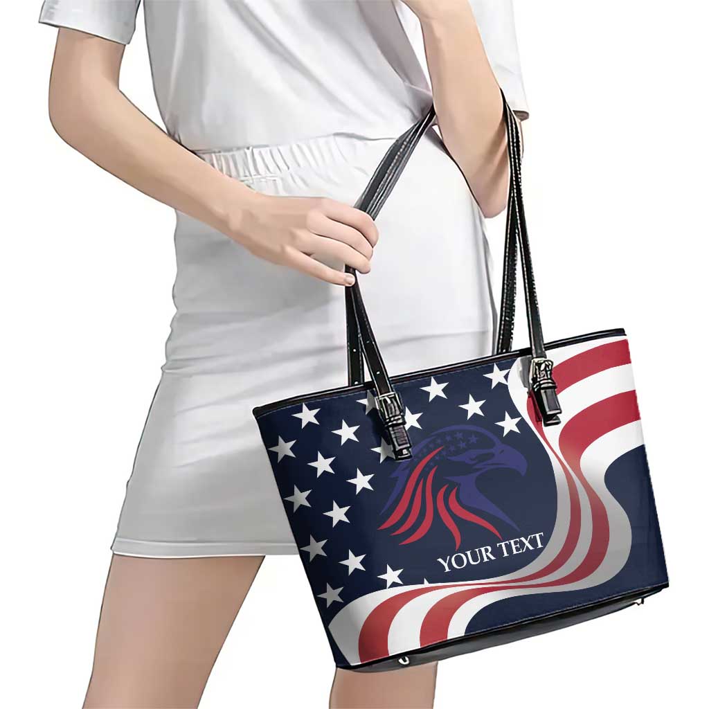 Custom USA Rugby Leather Tote Bag The Eagles Summer Paris 2024 LT9