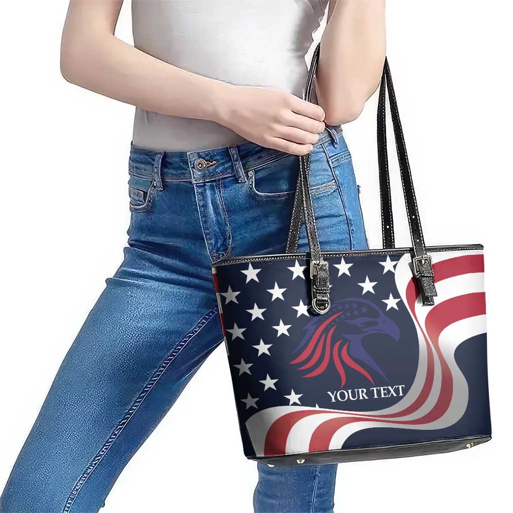 Custom USA Rugby Leather Tote Bag The Eagles Summer Paris 2024 LT9