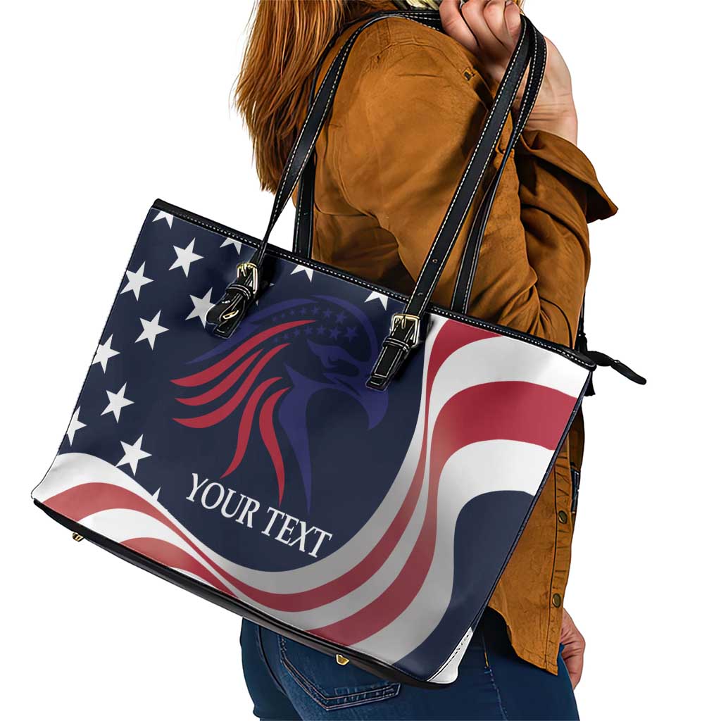 Custom USA Rugby Leather Tote Bag The Eagles Summer Paris 2024 LT9