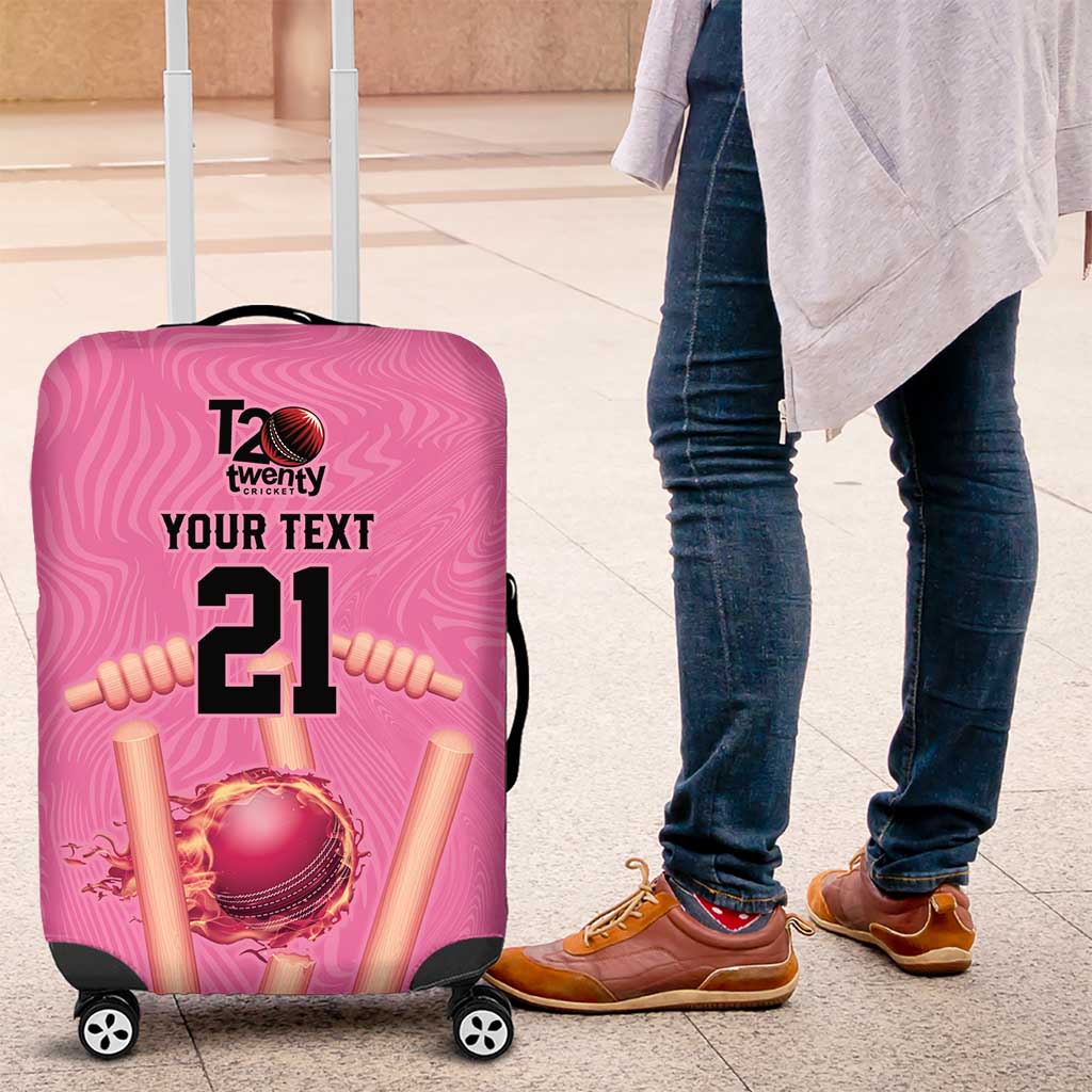Bermuda Cricket Custom Luggage Cover Quo Fata Ferunt Sporty LT9
