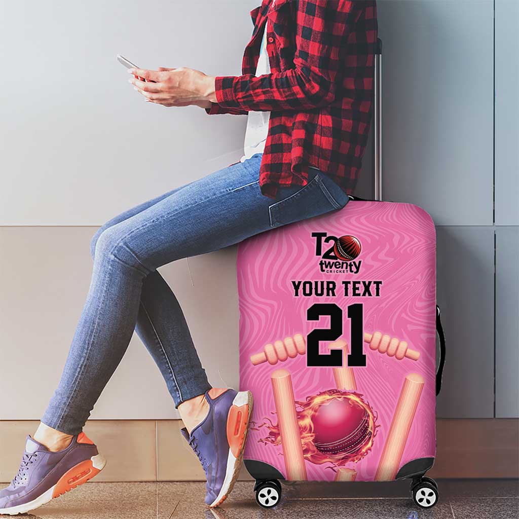 Bermuda Cricket Custom Luggage Cover Quo Fata Ferunt Sporty LT9