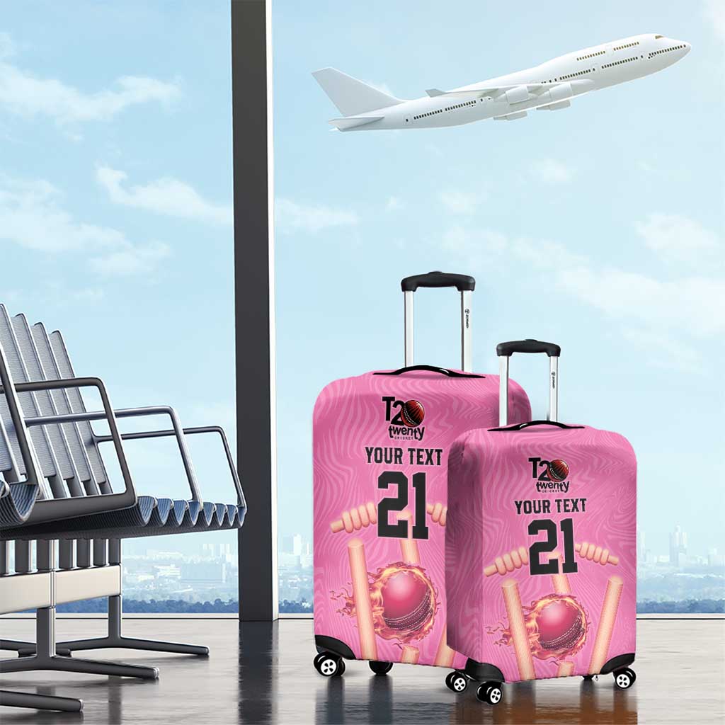 Bermuda Cricket Custom Luggage Cover Quo Fata Ferunt Sporty LT9