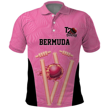 Bermuda Cricket Custom Polo Shirt Quo Fata Ferunt Sporty LT9