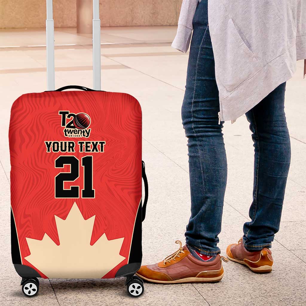 Canada Cricket Custom Luggage Cover Classic Maple Leaf LT9