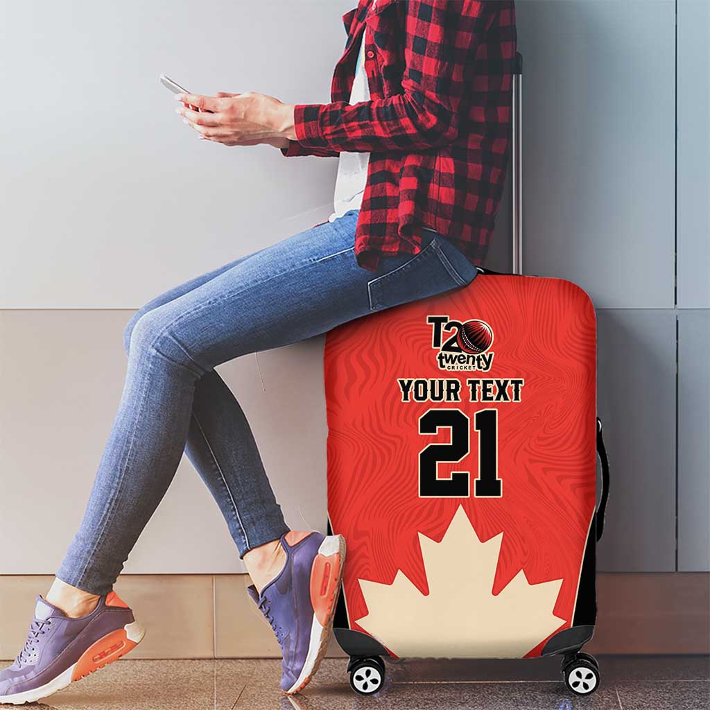 Canada Cricket Custom Luggage Cover Classic Maple Leaf LT9