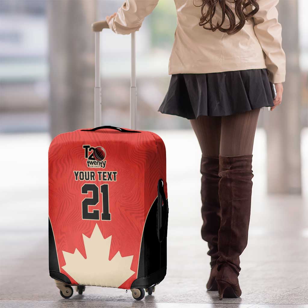 Canada Cricket Custom Luggage Cover Classic Maple Leaf LT9