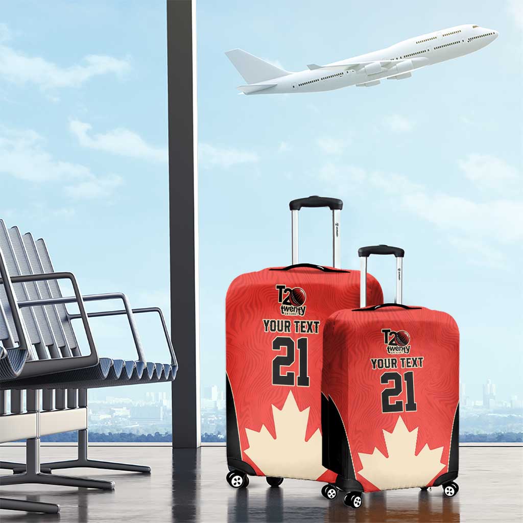 Canada Cricket Custom Luggage Cover Classic Maple Leaf LT9