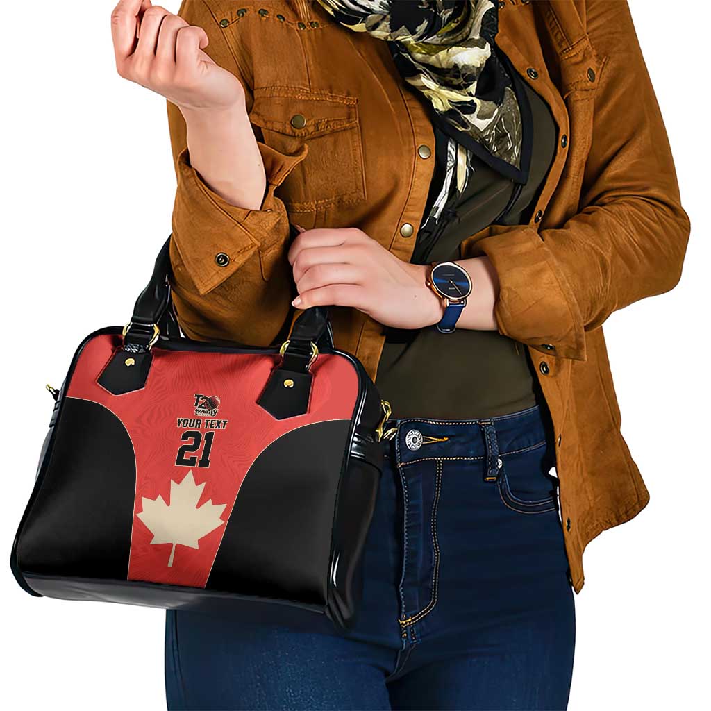 Canada Cricket Custom Shoulder Handbag Classic Maple Leaf LT9