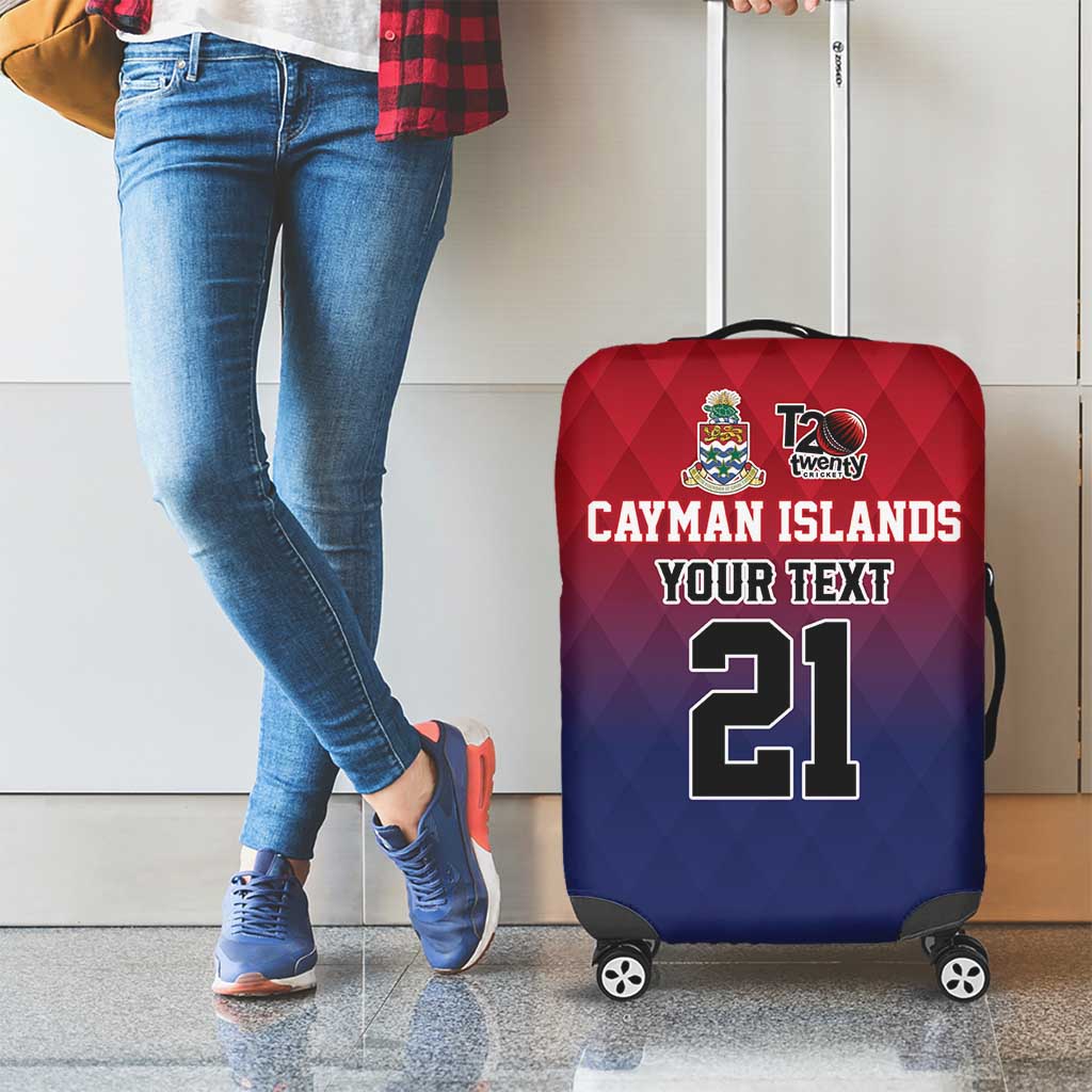 Cayman Islands Cricket Custom Luggage Cover Classic Coat of Arms Sporty LT9