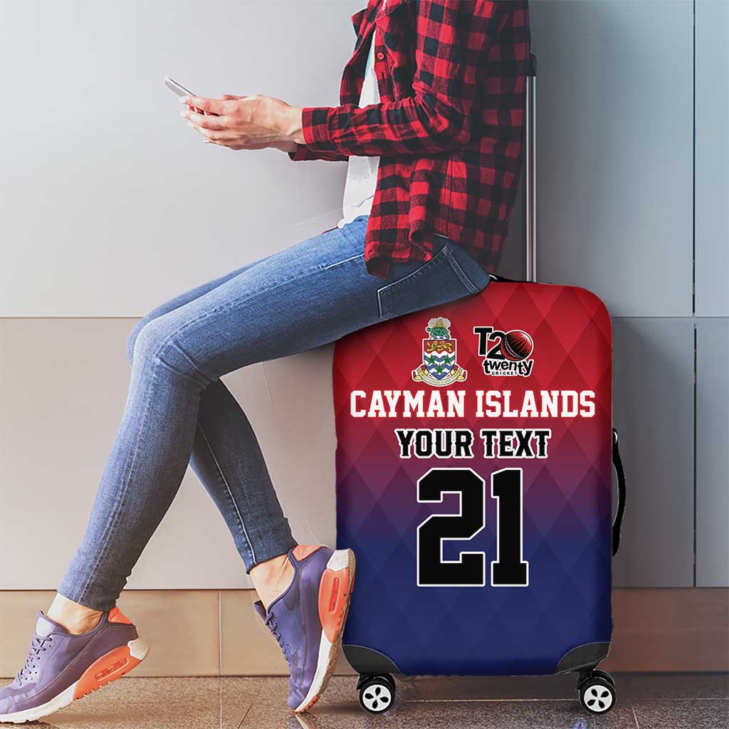 Cayman Islands Cricket Custom Luggage Cover Classic Coat of Arms Sporty LT9