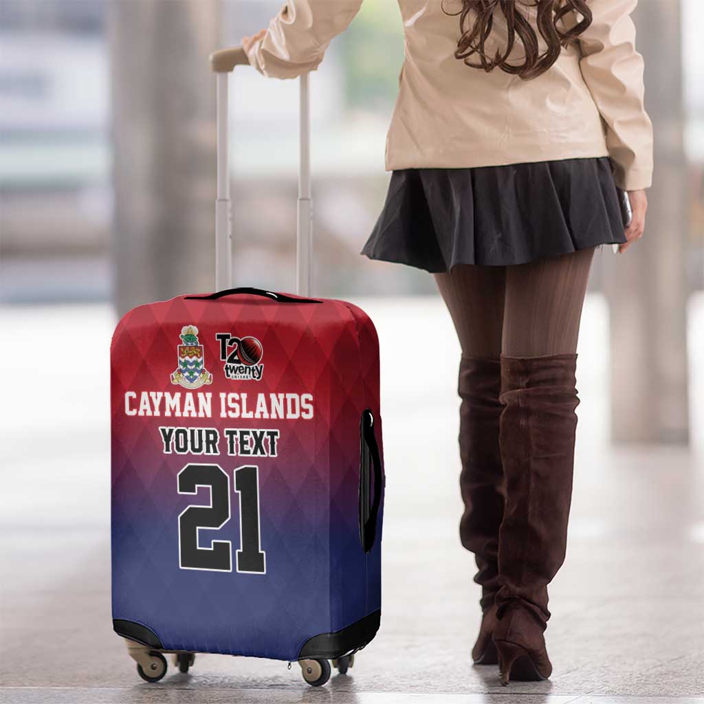 Cayman Islands Cricket Custom Luggage Cover Classic Coat of Arms Sporty LT9
