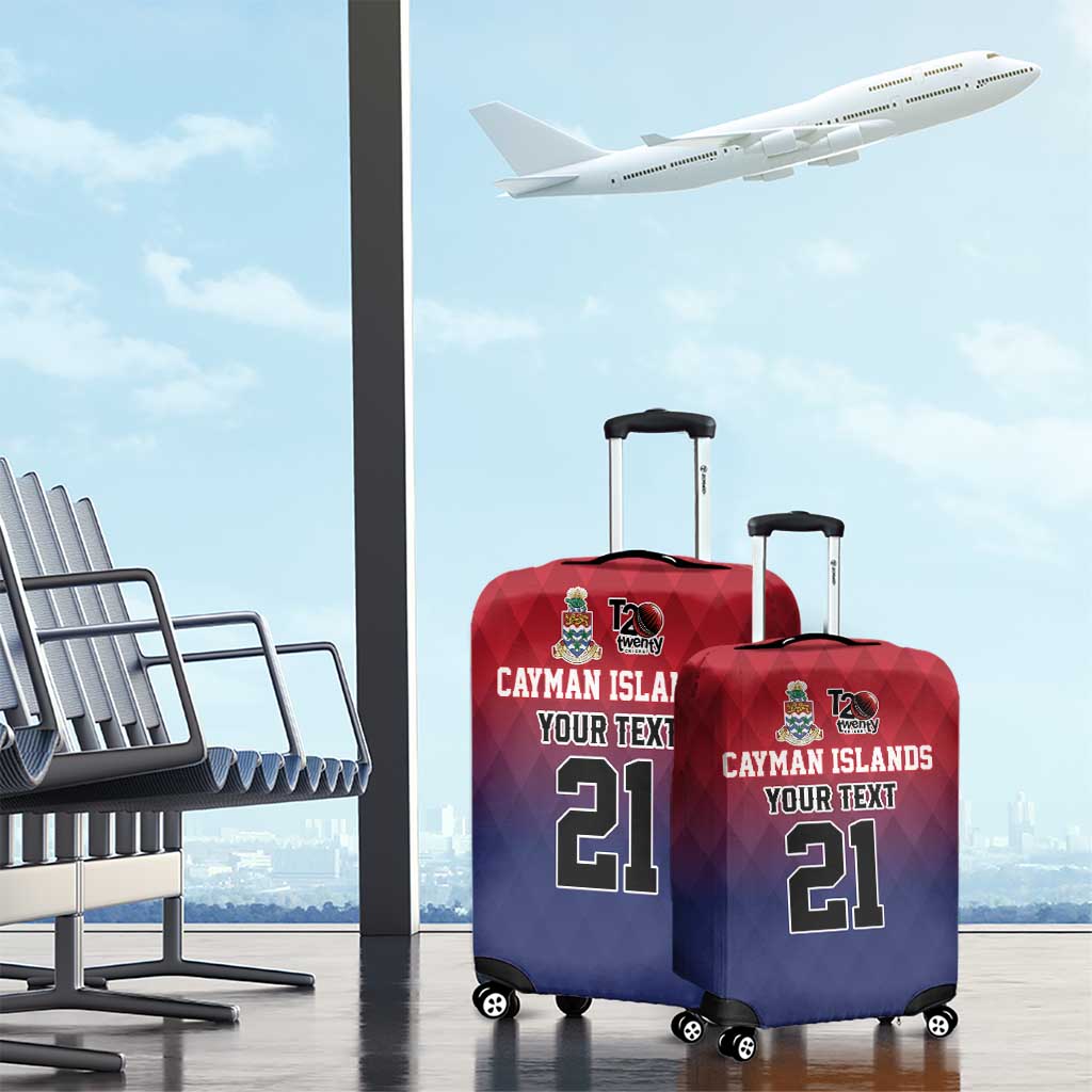 Cayman Islands Cricket Custom Luggage Cover Classic Coat of Arms Sporty LT9
