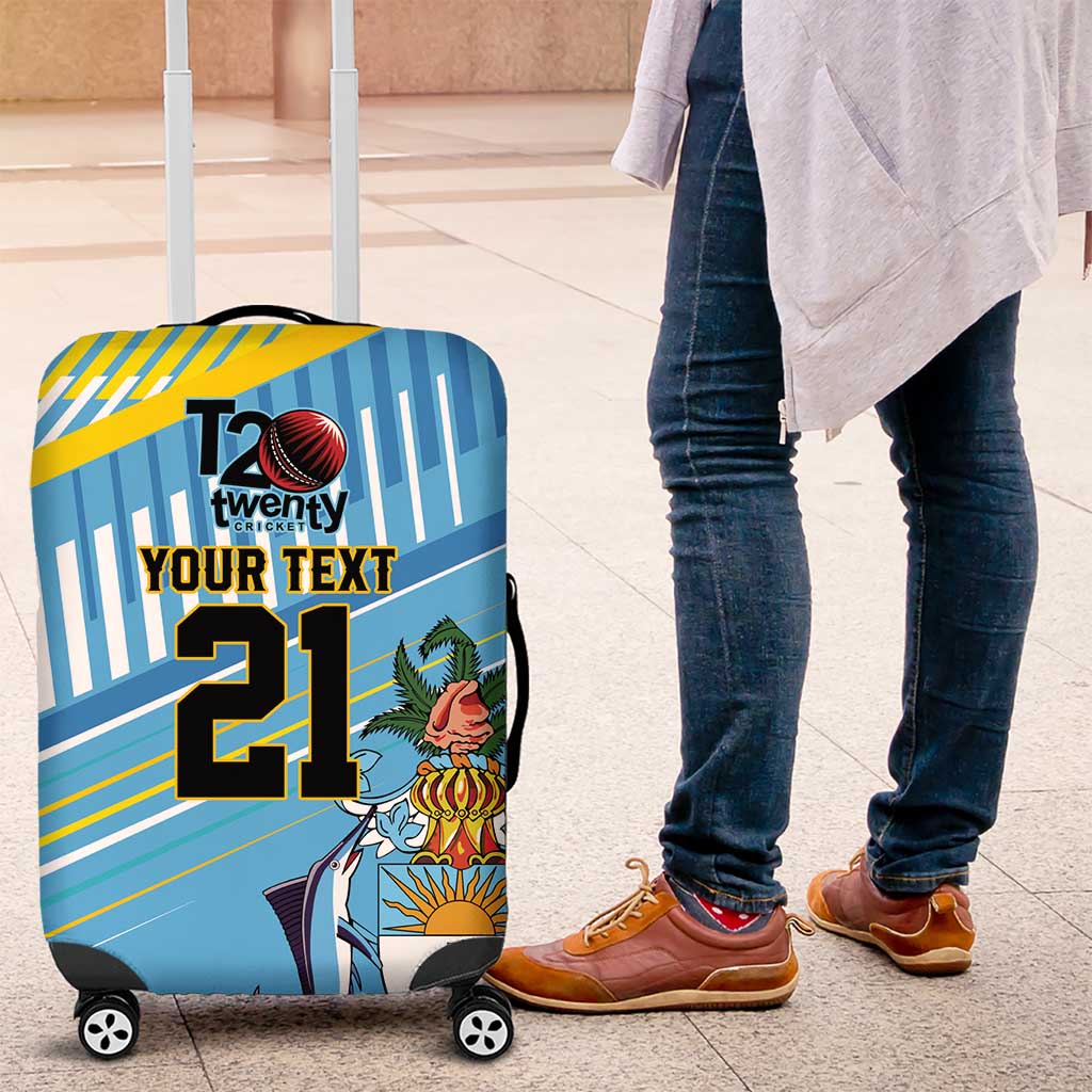The Bahamas Cricket Custom Luggage Cover Marlin Flamingo Come On Bahamian LT9