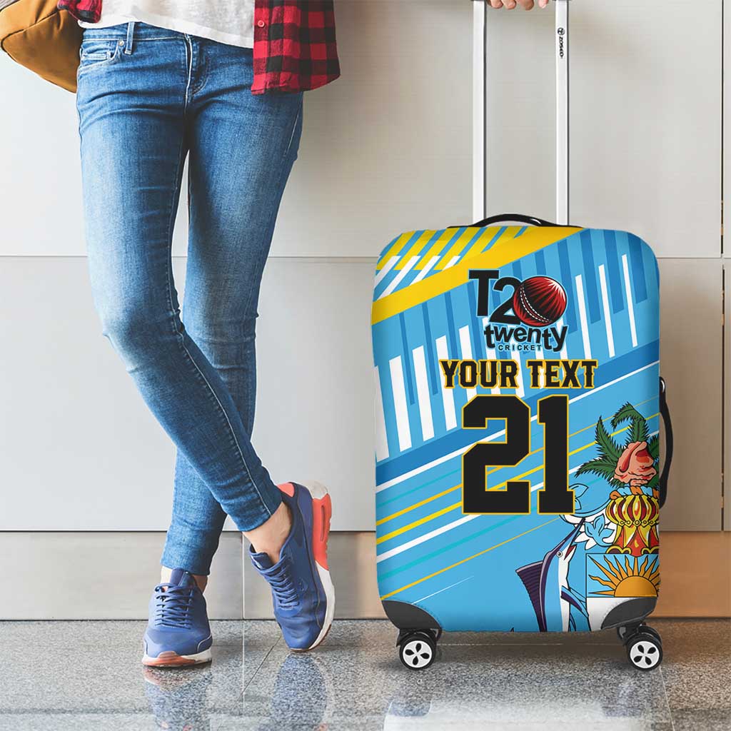 The Bahamas Cricket Custom Luggage Cover Marlin Flamingo Come On Bahamian LT9
