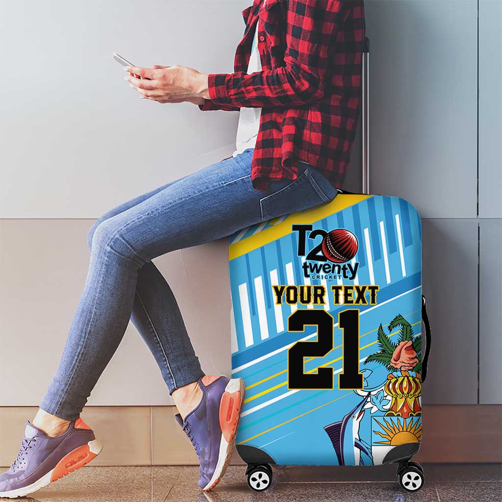 The Bahamas Cricket Custom Luggage Cover Marlin Flamingo Come On Bahamian LT9