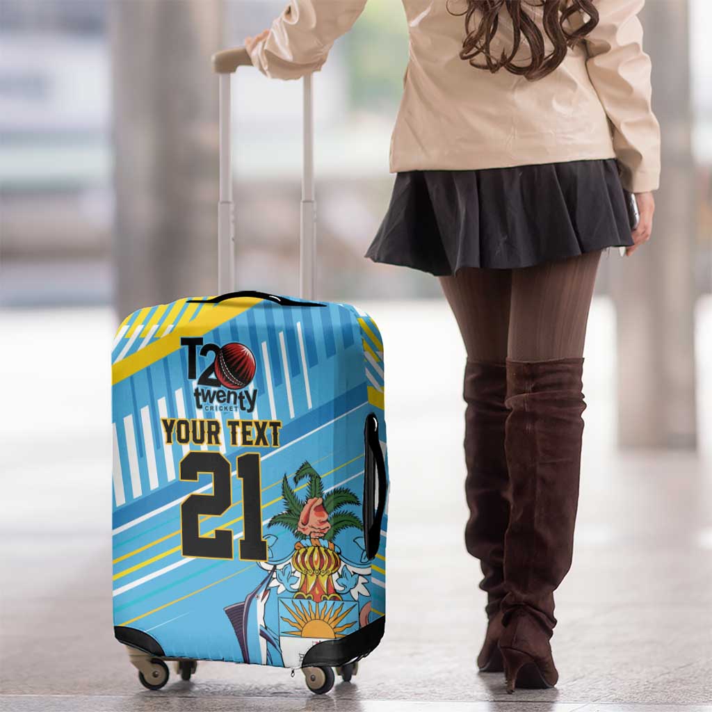 The Bahamas Cricket Custom Luggage Cover Marlin Flamingo Come On Bahamian LT9