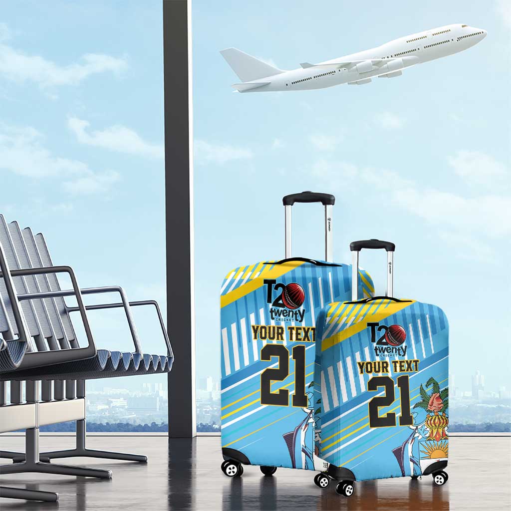 The Bahamas Cricket Custom Luggage Cover Marlin Flamingo Come On Bahamian LT9