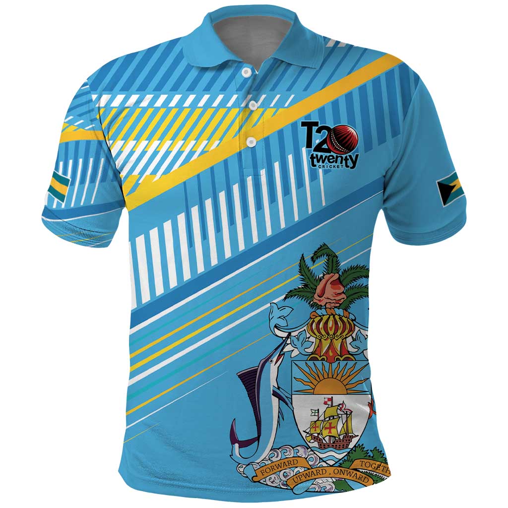 The Bahamas Cricket Custom Polo Shirt Marlin Flamingo Come On Bahamian LT9