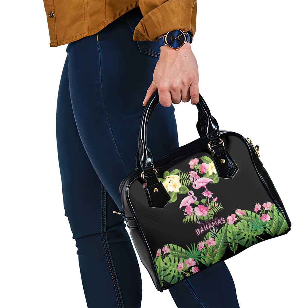 The Bahamas Flamingo Shoulder Handbag Bahamian Tropical Flowers LT9