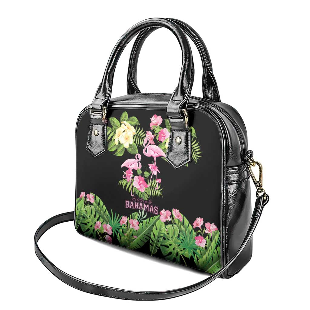 The Bahamas Flamingo Shoulder Handbag Bahamian Tropical Flowers LT9