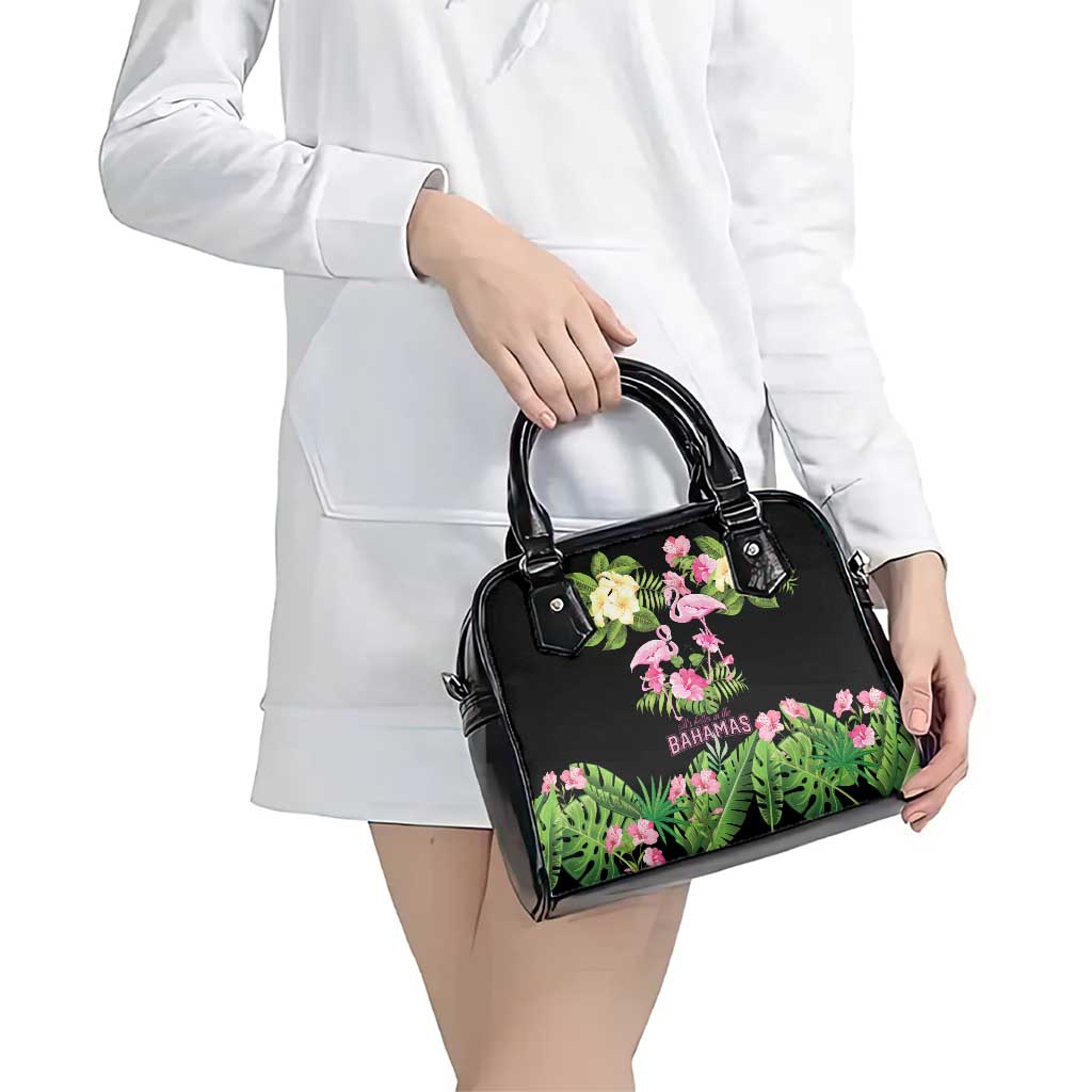 The Bahamas Flamingo Shoulder Handbag Bahamian Tropical Flowers LT9