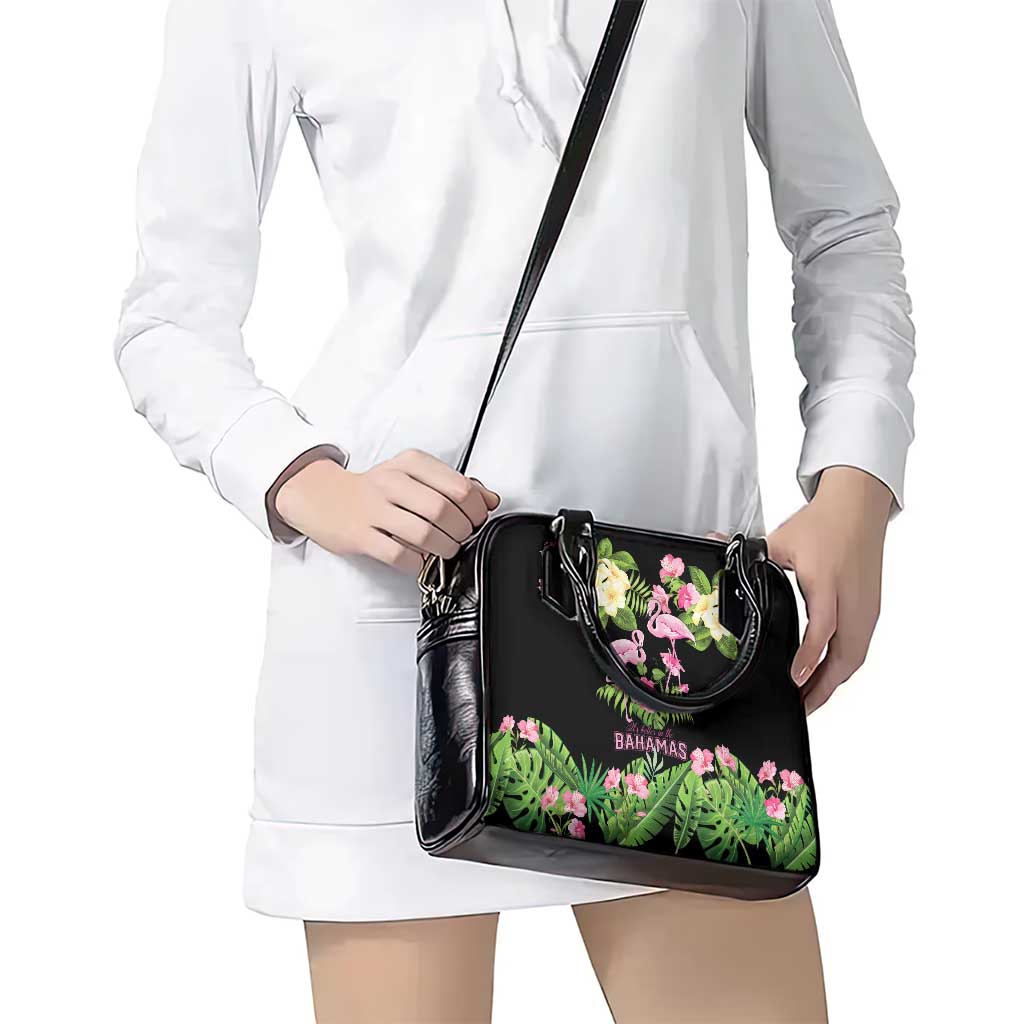 The Bahamas Flamingo Shoulder Handbag Bahamian Tropical Flowers LT9