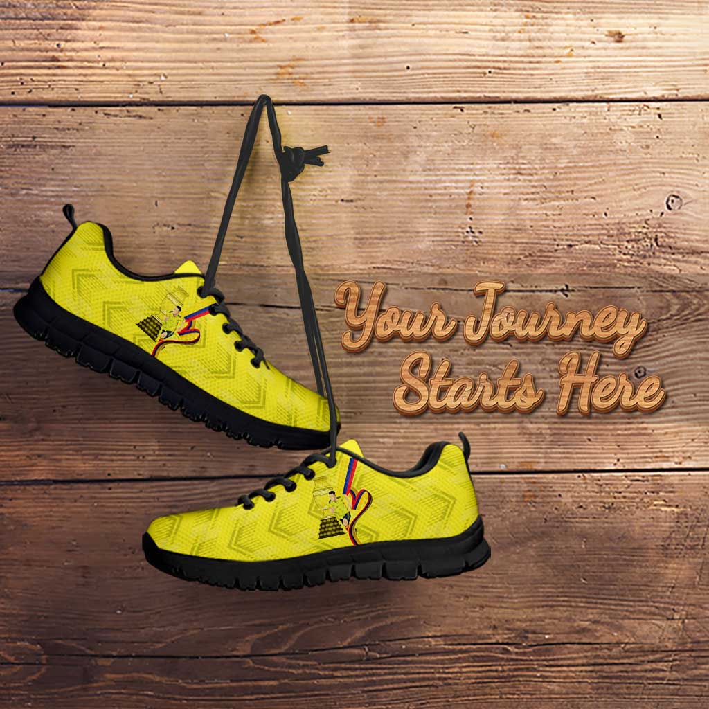 Colombia Champion Football Custom Sneakers Proud To Be Los Cafeteros LT9