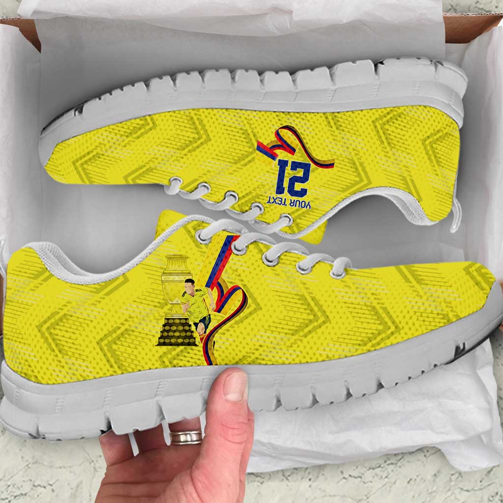 Colombia Champion Football Custom Sneakers Proud To Be Los Cafeteros LT9