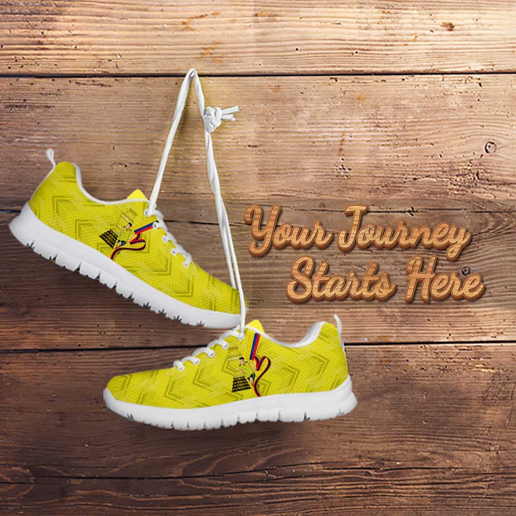 Colombia Champion Football Custom Sneakers Proud To Be Los Cafeteros LT9