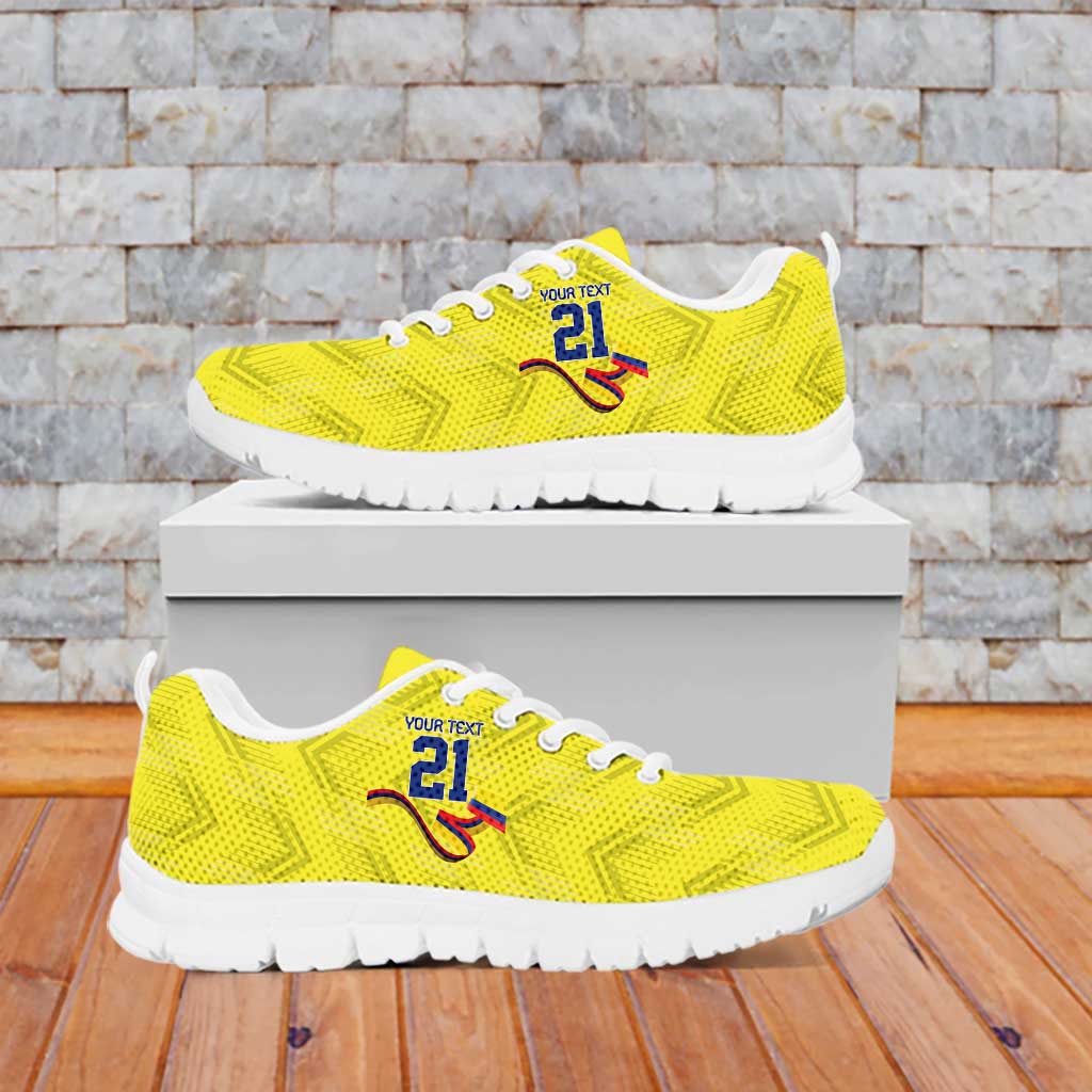 Colombia Champion Football Custom Sneakers Proud To Be Los Cafeteros LT9
