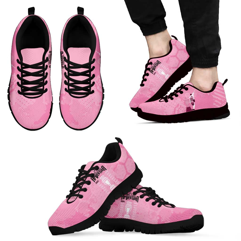 Argentina Football Sneakers Campeones De la Historia - Pink Style LT9