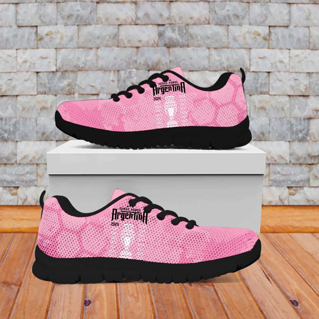 Argentina Football Sneakers Campeones De la Historia - Pink Style LT9