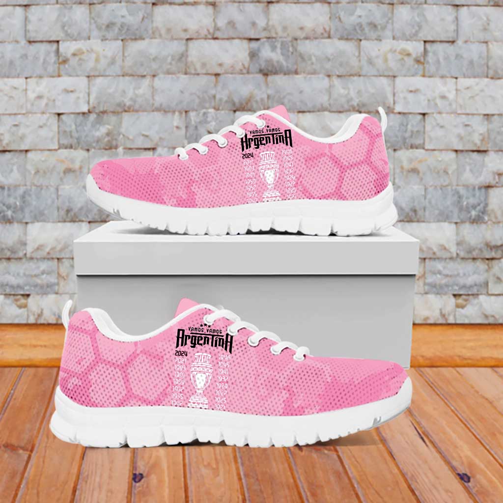 Argentina Football Sneakers Campeones De la Historia - Pink Style LT9