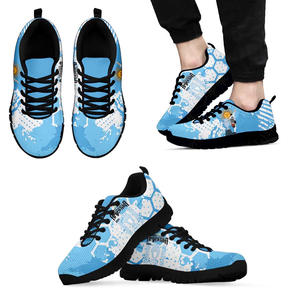 Argentina Football Sneakers Campeones De la Historia - Blue Style LT9